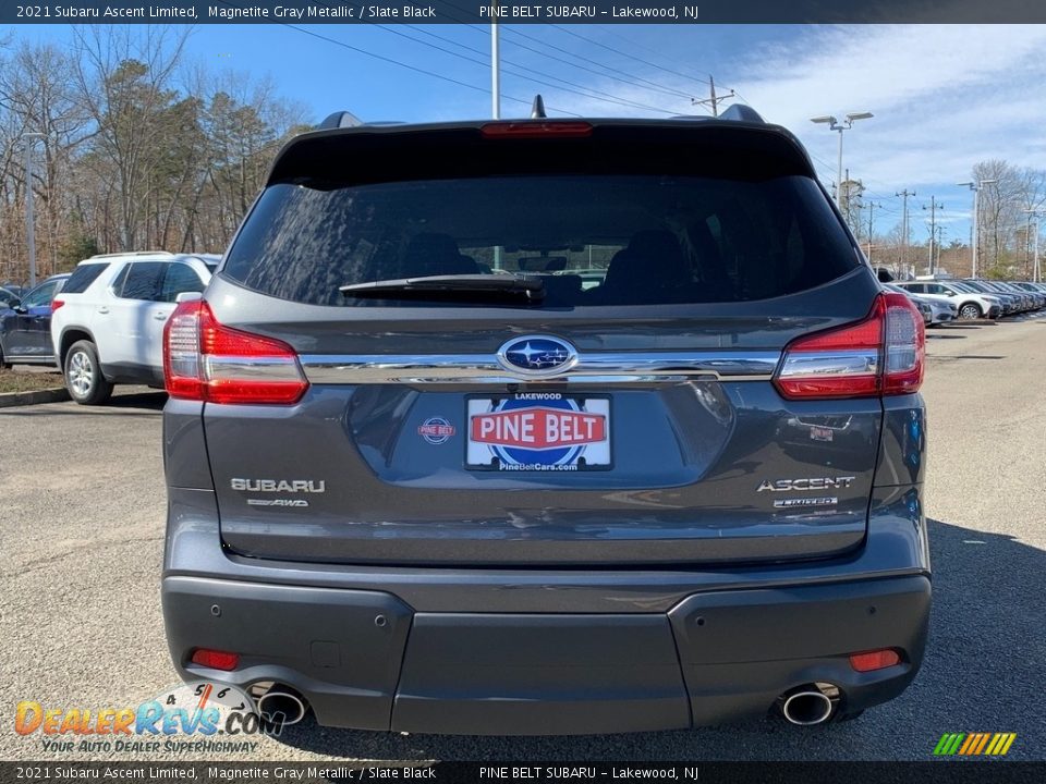 2021 Subaru Ascent Limited Magnetite Gray Metallic / Slate Black Photo #7