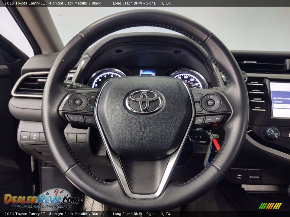 2019 Toyota Camry SE Midnight Black Metallic / Black Photo #13