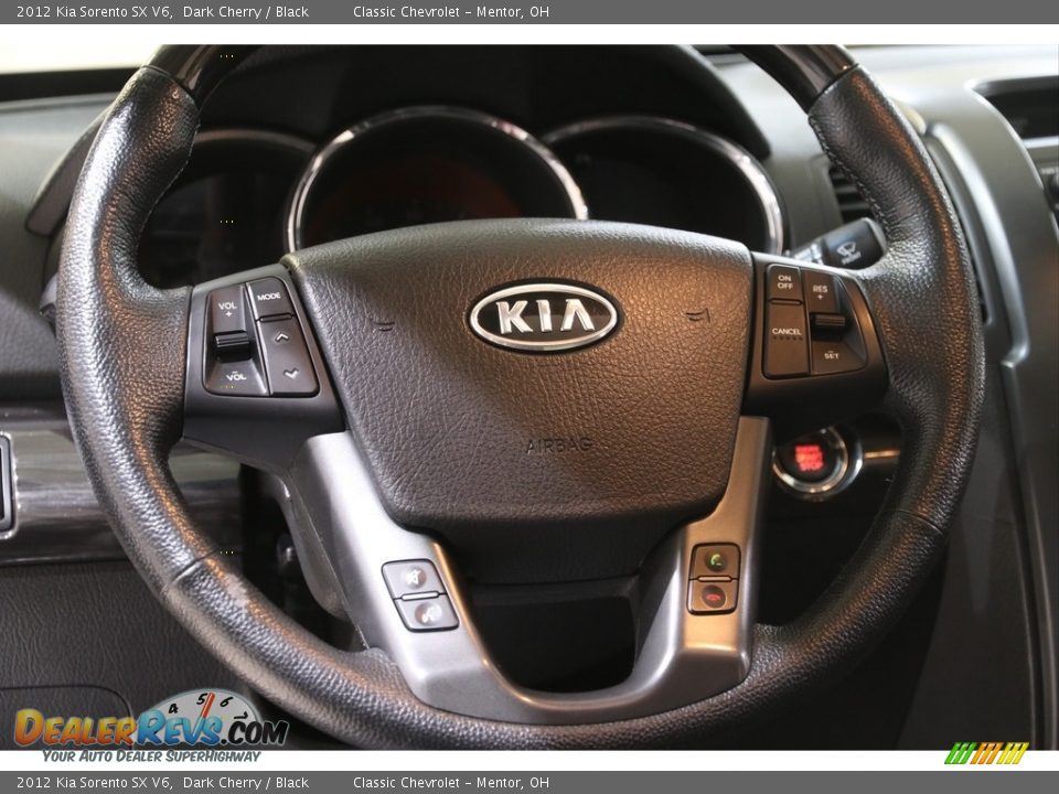 2012 Kia Sorento SX V6 Dark Cherry / Black Photo #7