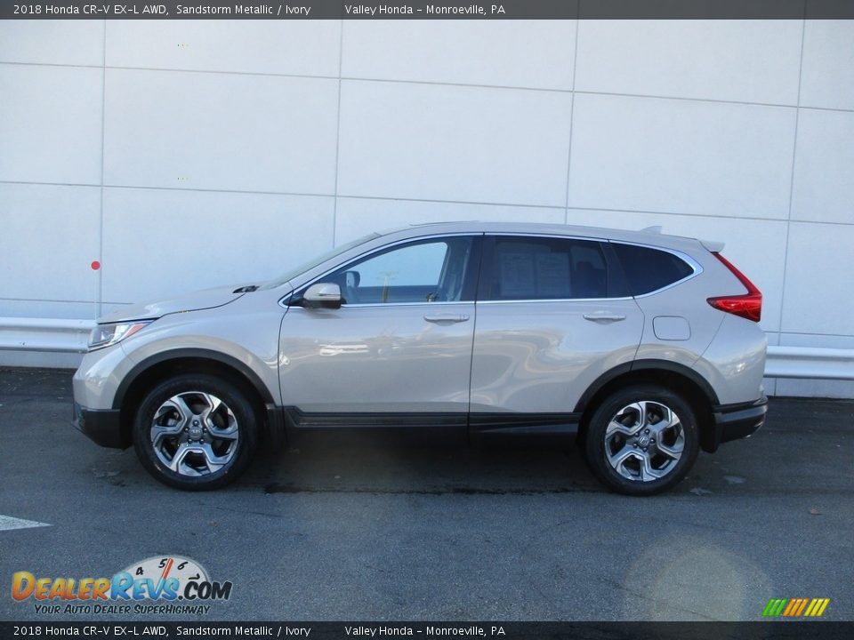 2018 Honda CR-V EX-L AWD Sandstorm Metallic / Ivory Photo #2