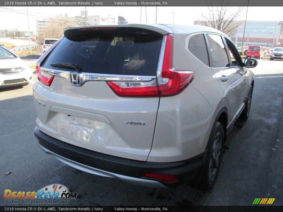 2018 Honda CR-V EX-L AWD Sandstorm Metallic / Ivory Photo #5