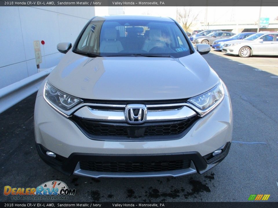 2018 Honda CR-V EX-L AWD Sandstorm Metallic / Ivory Photo #8