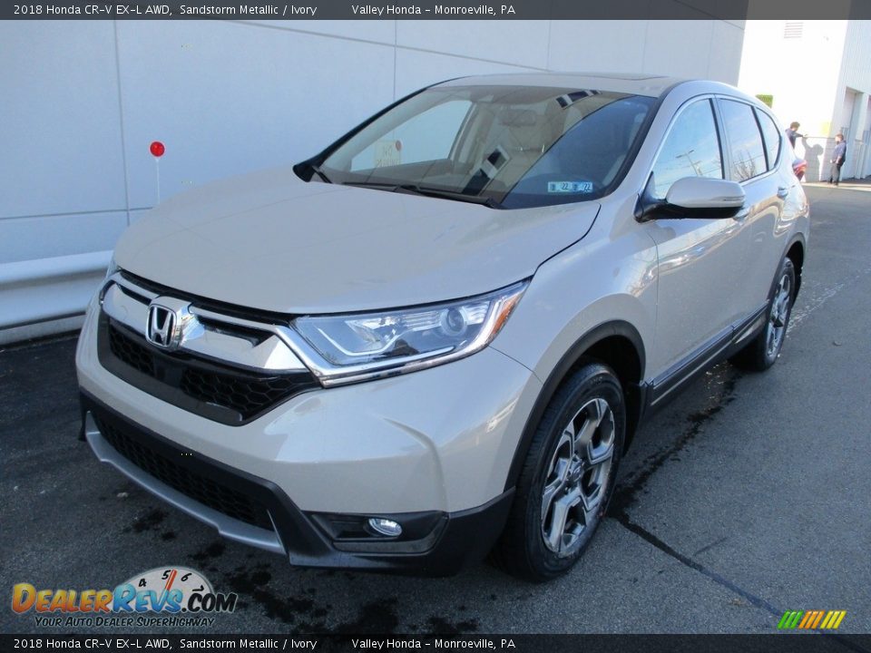 2018 Honda CR-V EX-L AWD Sandstorm Metallic / Ivory Photo #9