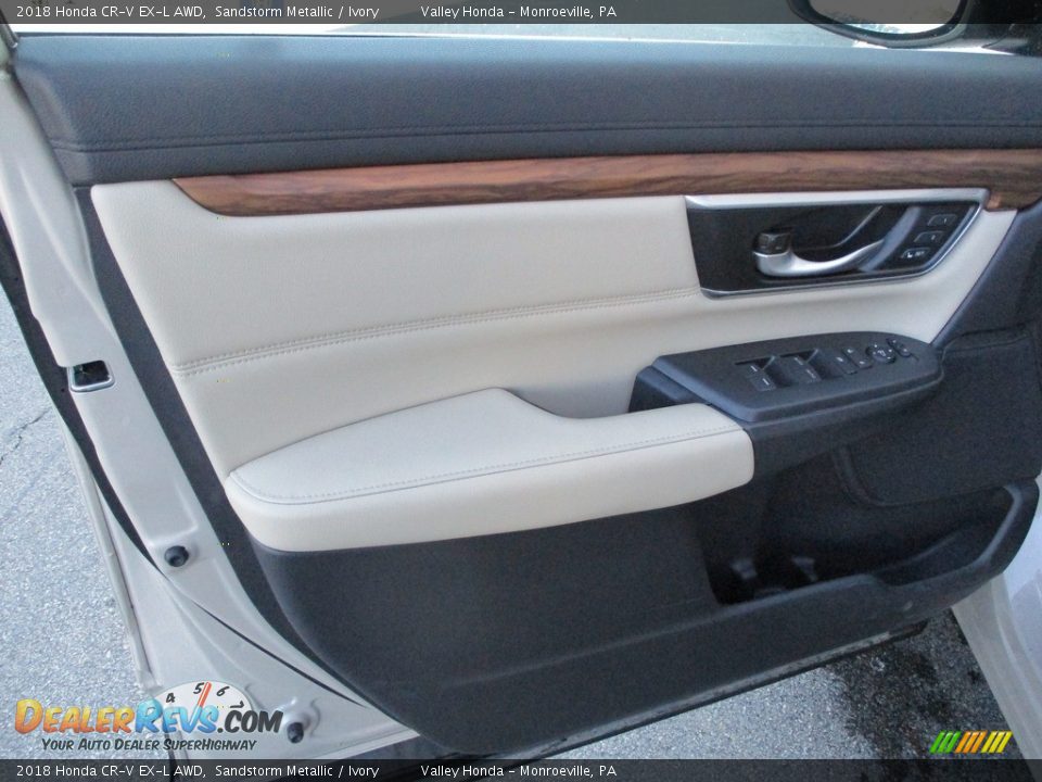 2018 Honda CR-V EX-L AWD Sandstorm Metallic / Ivory Photo #10