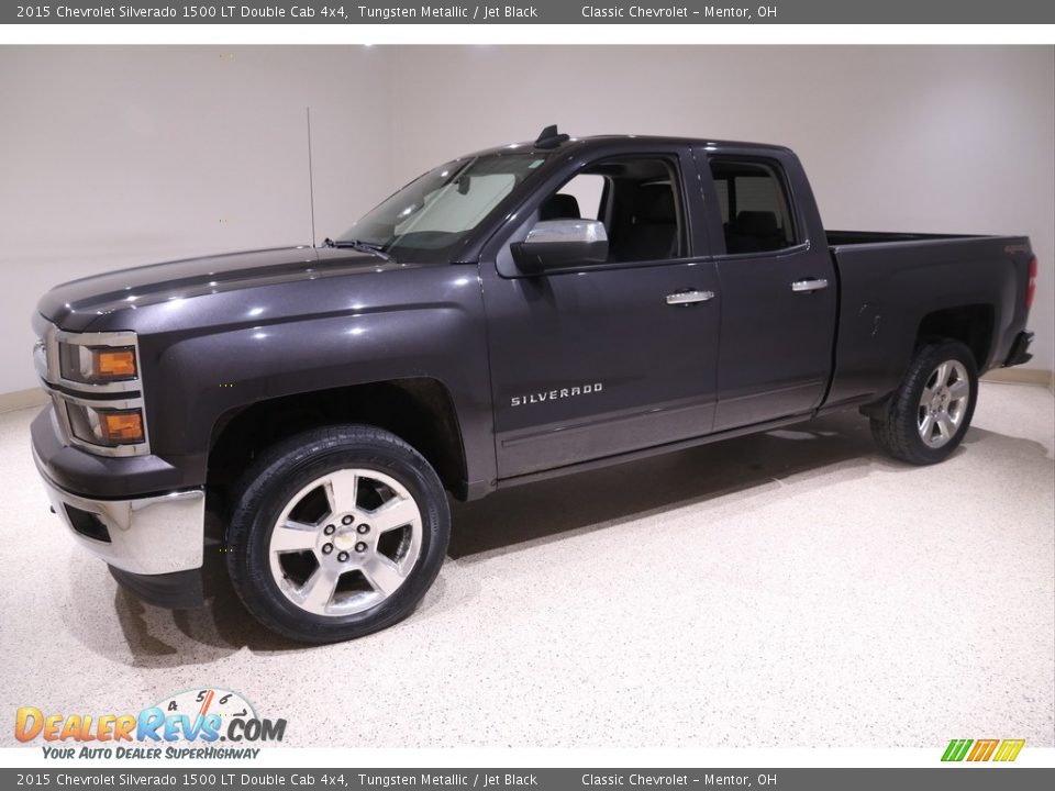 2015 Chevrolet Silverado 1500 LT Double Cab 4x4 Tungsten Metallic / Jet Black Photo #3