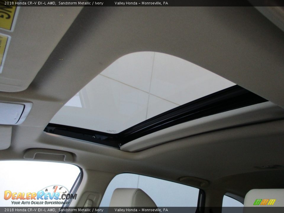 2018 Honda CR-V EX-L AWD Sandstorm Metallic / Ivory Photo #13