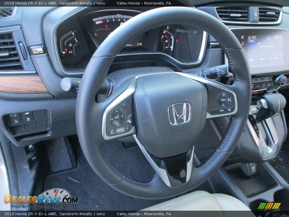 2018 Honda CR-V EX-L AWD Sandstorm Metallic / Ivory Photo #14