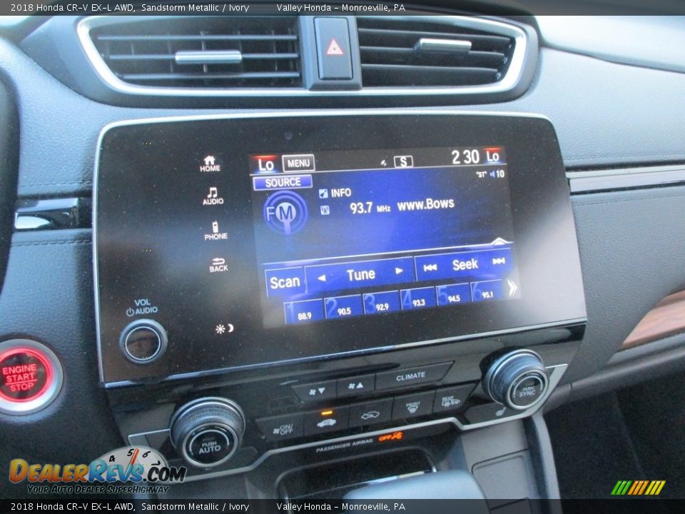 2018 Honda CR-V EX-L AWD Sandstorm Metallic / Ivory Photo #15
