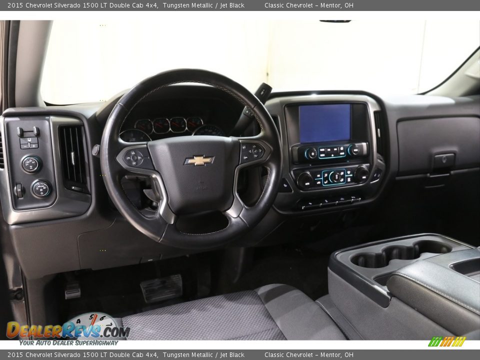 2015 Chevrolet Silverado 1500 LT Double Cab 4x4 Tungsten Metallic / Jet Black Photo #7