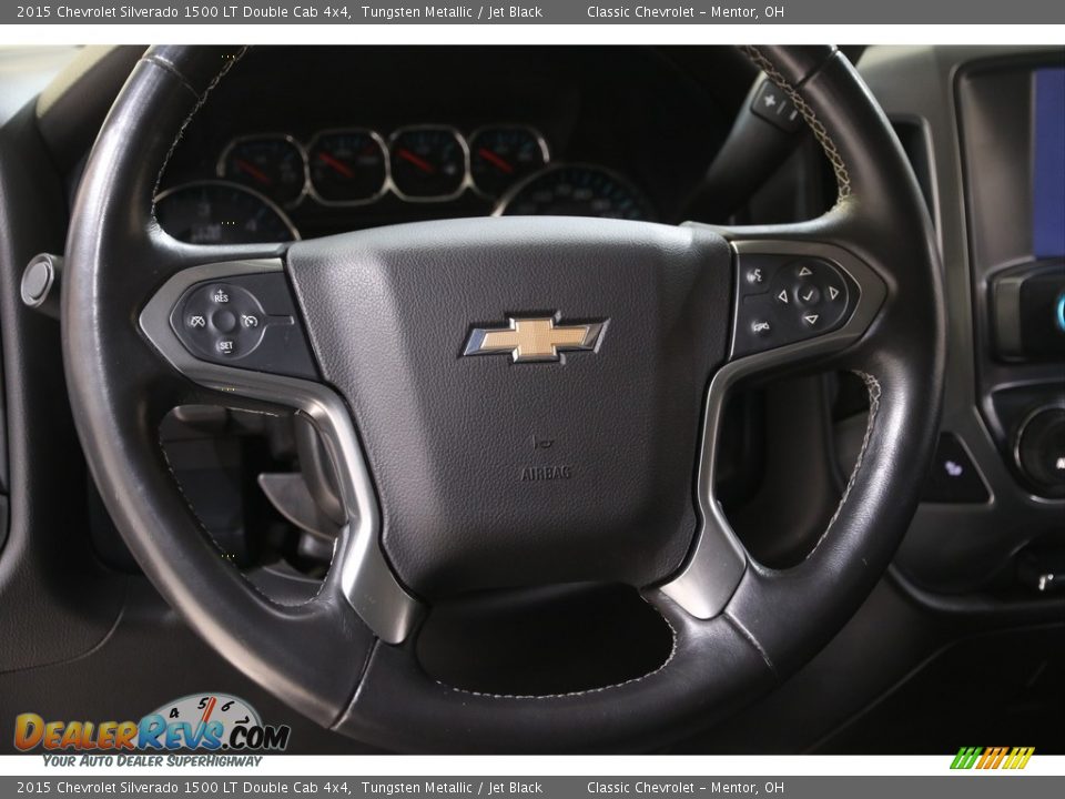 2015 Chevrolet Silverado 1500 LT Double Cab 4x4 Tungsten Metallic / Jet Black Photo #8