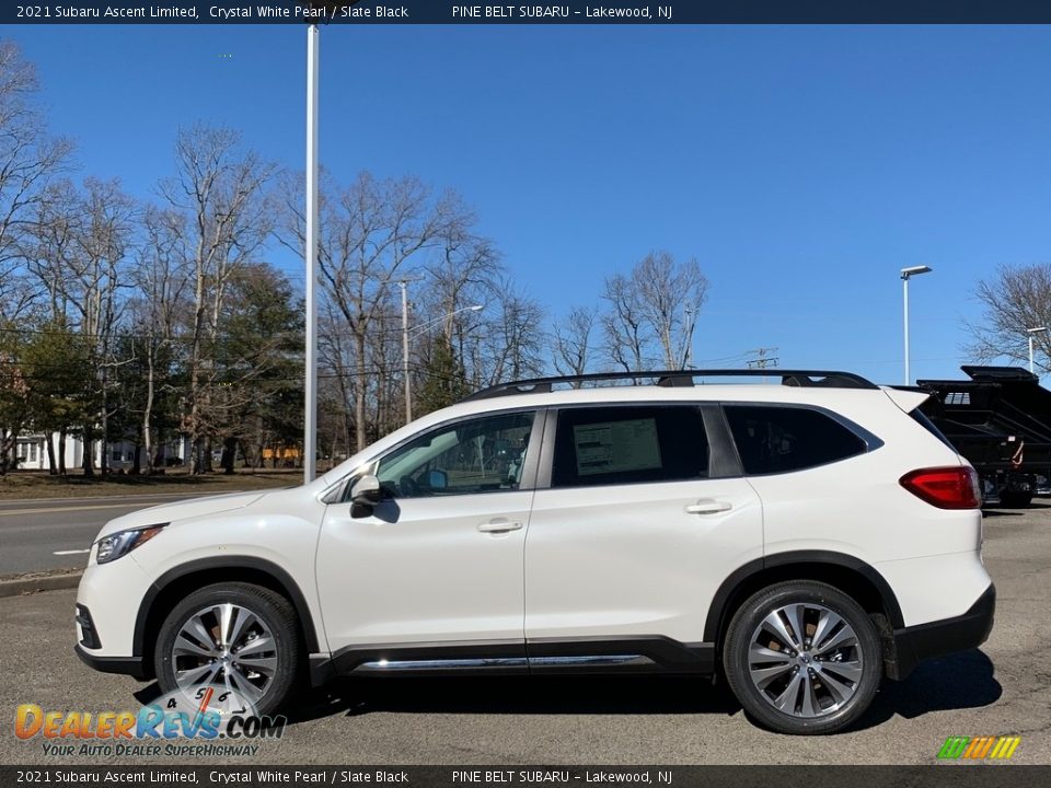 2021 Subaru Ascent Limited Crystal White Pearl / Slate Black Photo #4