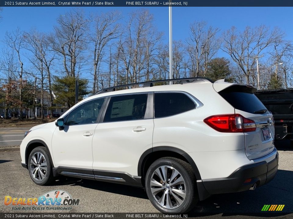 2021 Subaru Ascent Limited Crystal White Pearl / Slate Black Photo #6