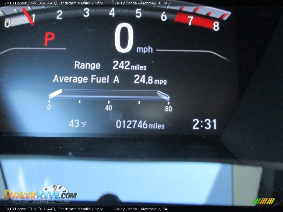 2018 Honda CR-V EX-L AWD Sandstorm Metallic / Ivory Photo #20
