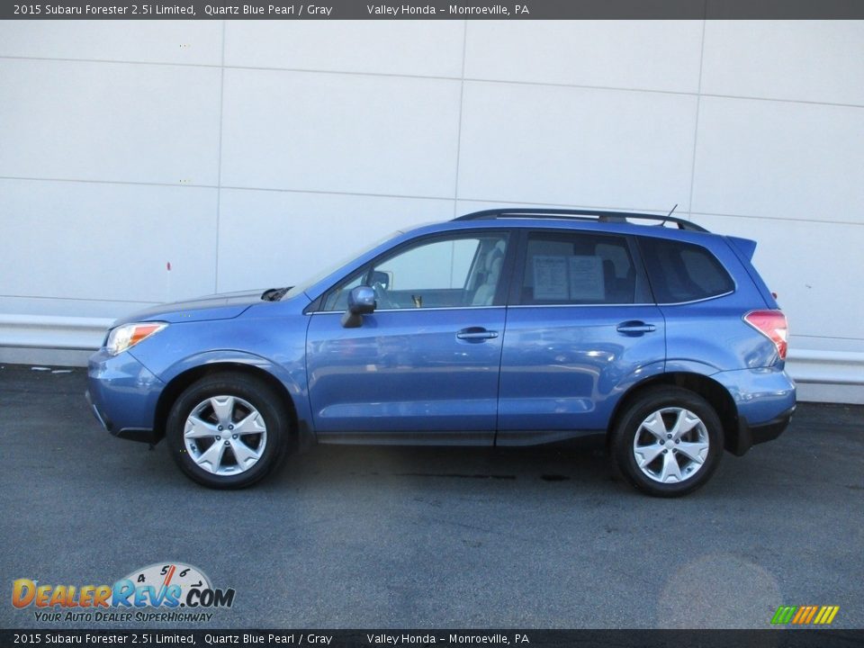 Quartz Blue Pearl 2015 Subaru Forester 2.5i Limited Photo #2