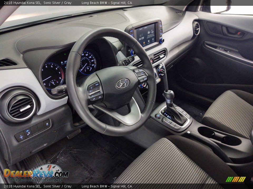 Gray Interior - 2018 Hyundai Kona SEL Photo #7