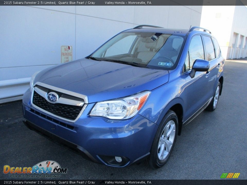 Quartz Blue Pearl 2015 Subaru Forester 2.5i Limited Photo #10