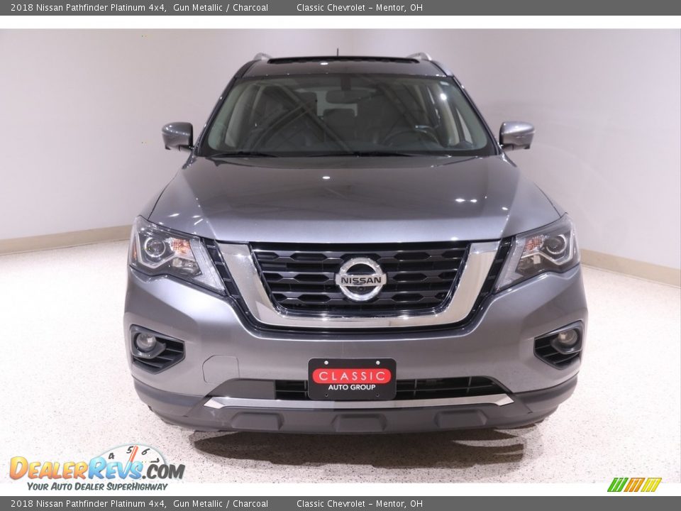 2018 Nissan Pathfinder Platinum 4x4 Gun Metallic / Charcoal Photo #2