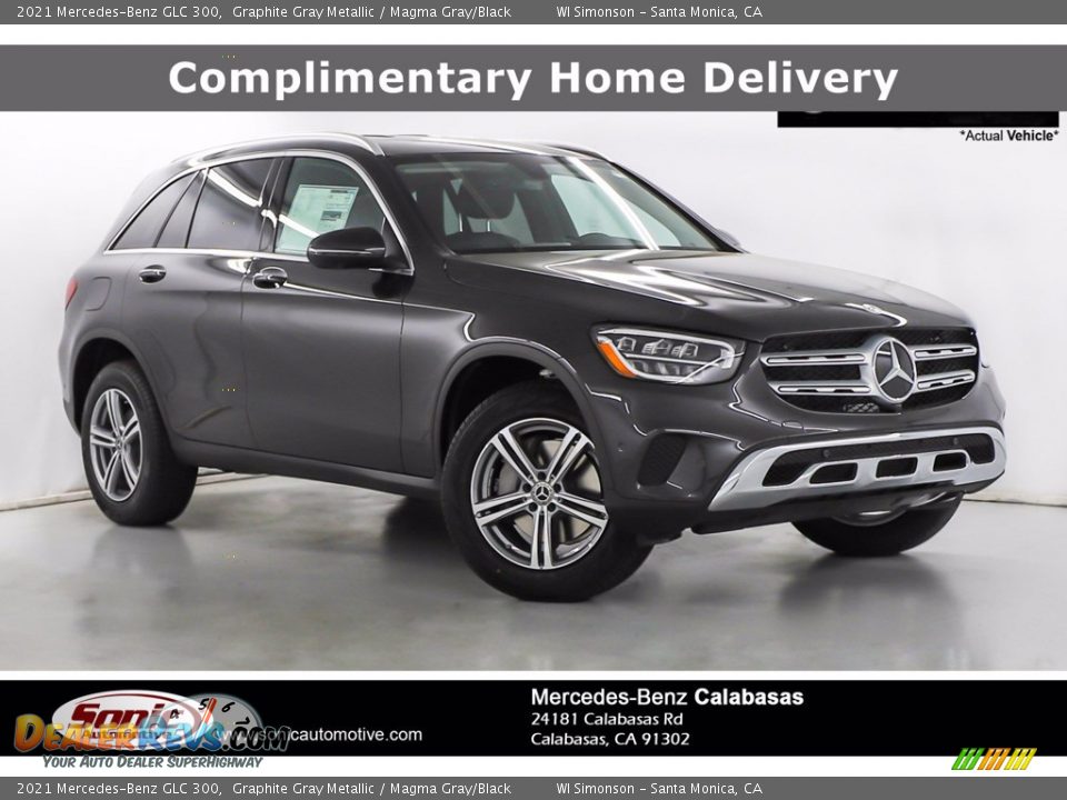 2021 Mercedes-Benz GLC 300 Graphite Gray Metallic / Magma Gray/Black Photo #1