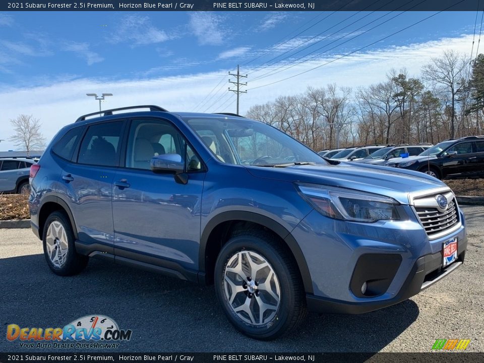 2021 Subaru Forester 2.5i Premium Horizon Blue Pearl / Gray Photo #1