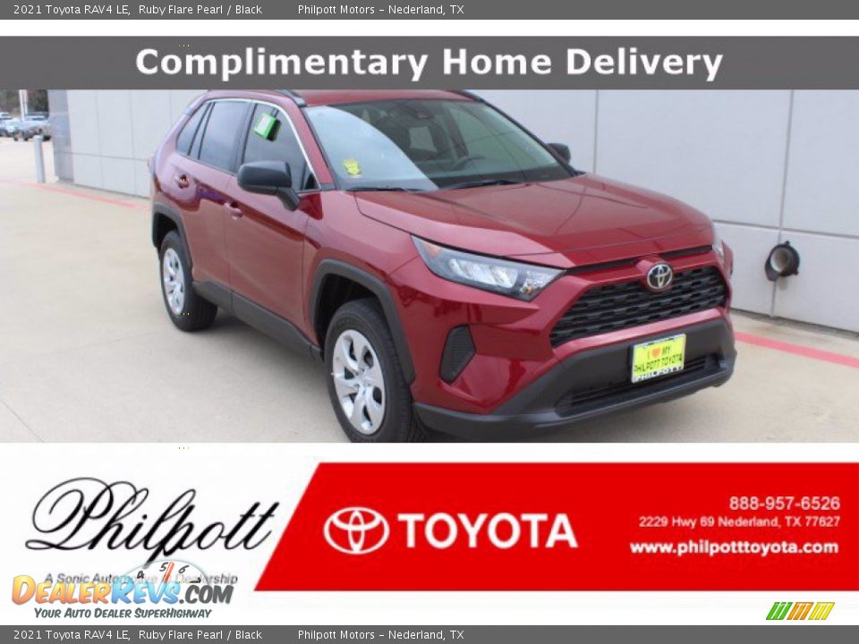 2021 Toyota RAV4 LE Ruby Flare Pearl / Black Photo #1