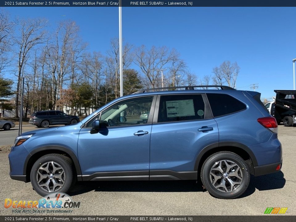 2021 Subaru Forester 2.5i Premium Horizon Blue Pearl / Gray Photo #4