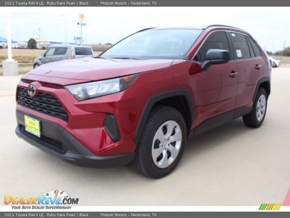 2021 Toyota RAV4 LE Ruby Flare Pearl / Black Photo #4