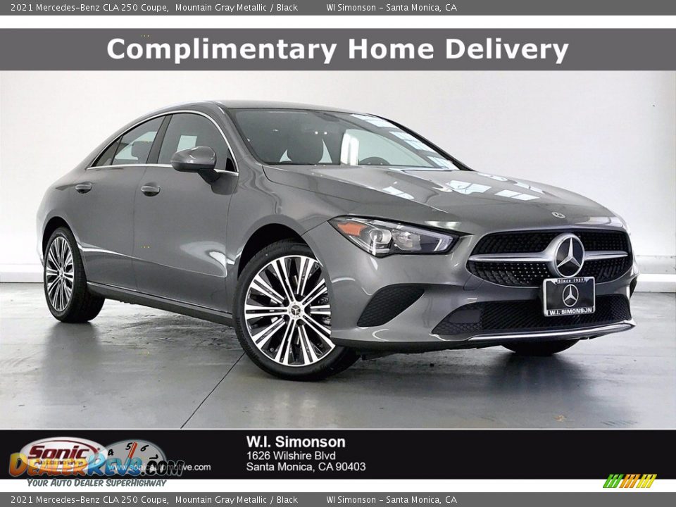 2021 Mercedes-Benz CLA 250 Coupe Mountain Gray Metallic / Black Photo #1