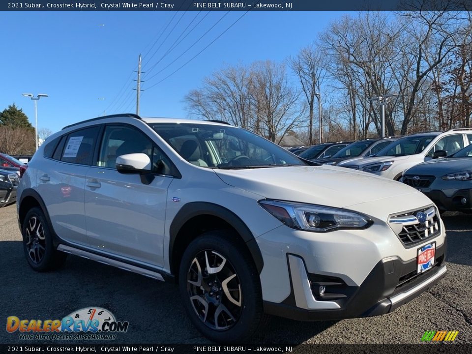 2021 Subaru Crosstrek Hybrid Crystal White Pearl / Gray Photo #1