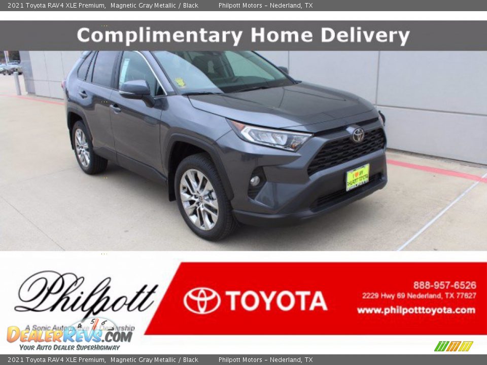 2021 Toyota RAV4 XLE Premium Magnetic Gray Metallic / Black Photo #1