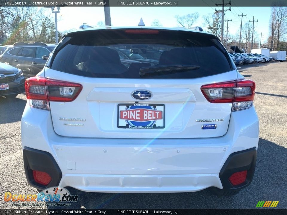 2021 Subaru Crosstrek Hybrid Crystal White Pearl / Gray Photo #7