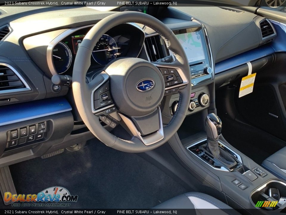 2021 Subaru Crosstrek Hybrid Crystal White Pearl / Gray Photo #12