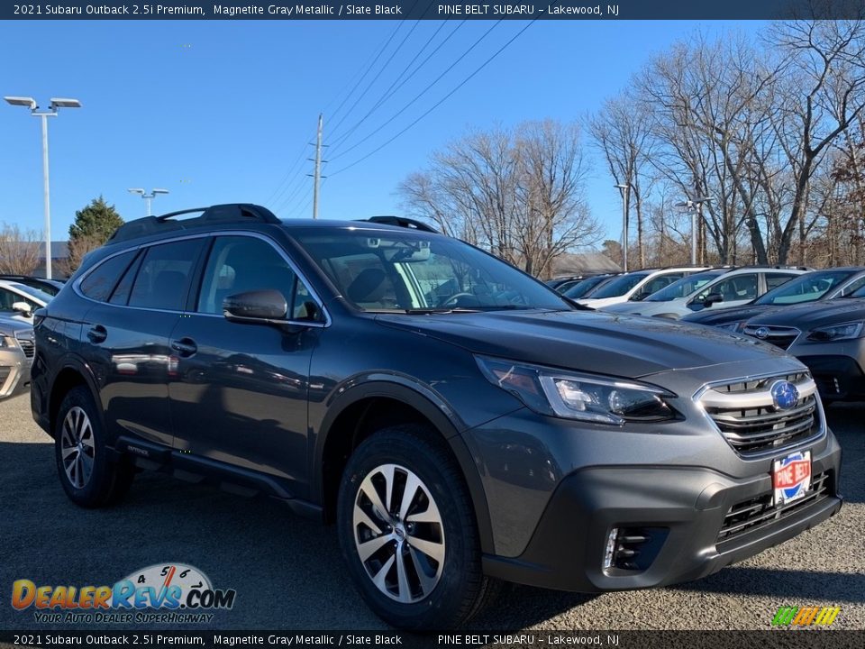 2021 Subaru Outback 2.5i Premium Magnetite Gray Metallic / Slate Black Photo #1