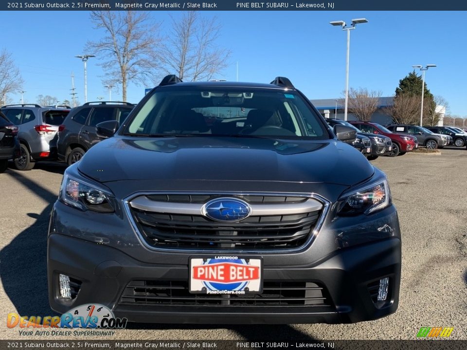 2021 Subaru Outback 2.5i Premium Magnetite Gray Metallic / Slate Black Photo #3