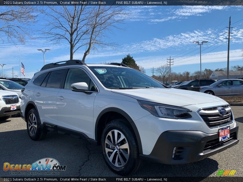 2021 Subaru Outback 2.5i Premium Crystal White Pearl / Slate Black Photo #1