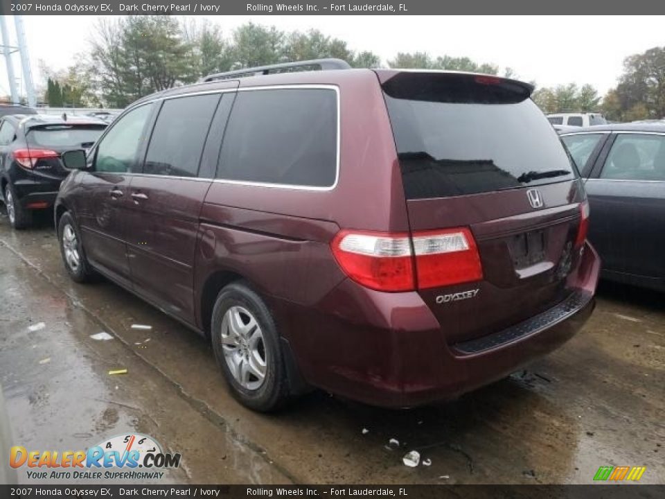 2007 Honda Odyssey EX Dark Cherry Pearl / Ivory Photo #2