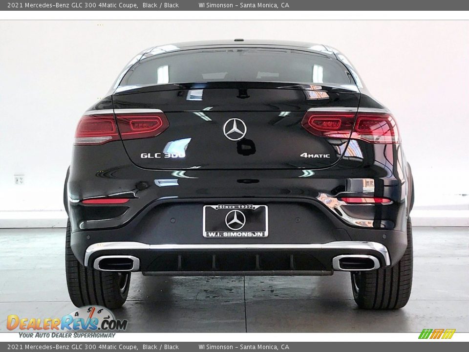 2021 Mercedes-Benz GLC 300 4Matic Coupe Black / Black Photo #3