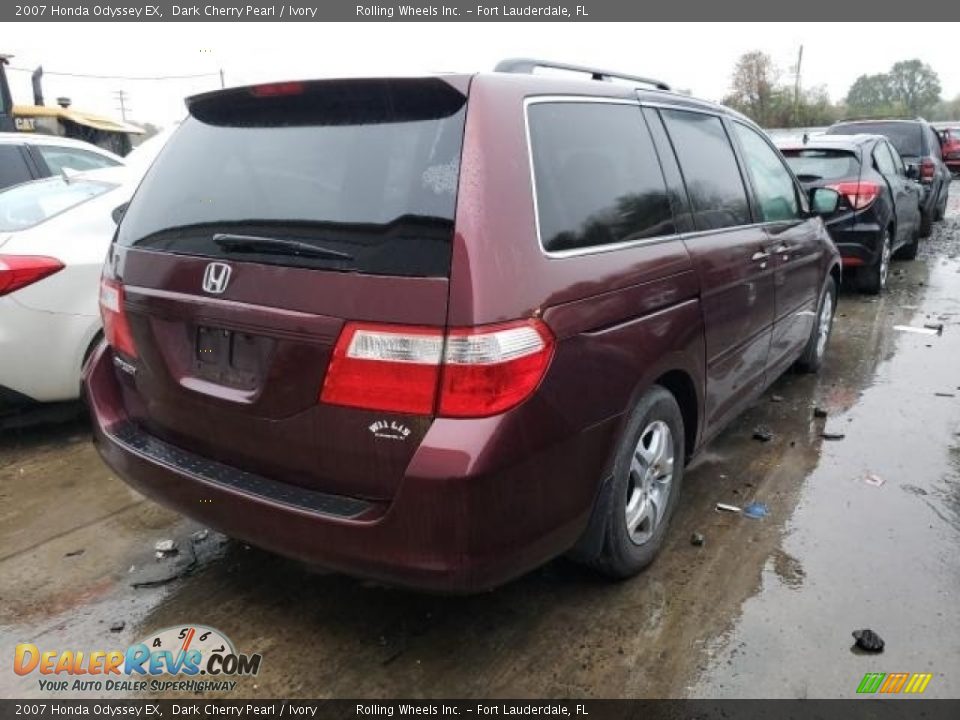 2007 Honda Odyssey EX Dark Cherry Pearl / Ivory Photo #3