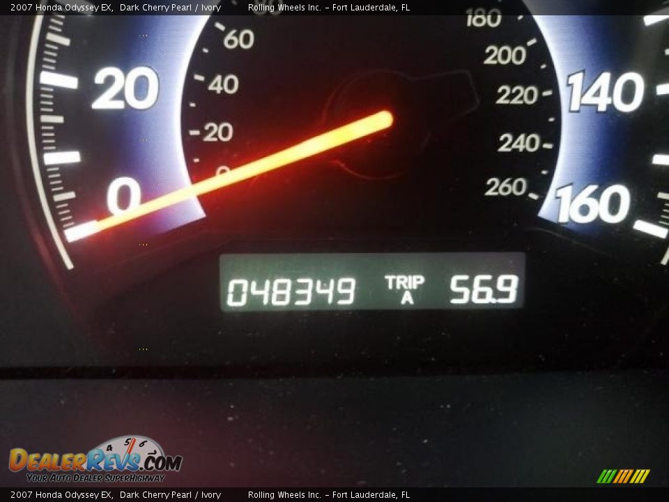 2007 Honda Odyssey EX Dark Cherry Pearl / Ivory Photo #6