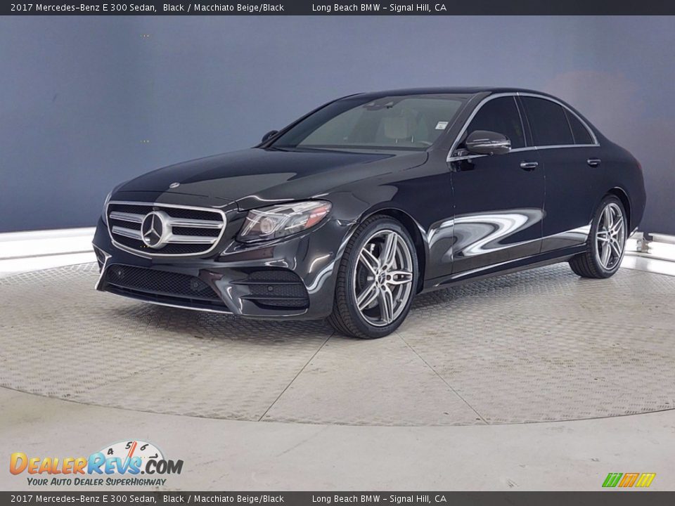 2017 Mercedes-Benz E 300 Sedan Black / Macchiato Beige/Black Photo #3