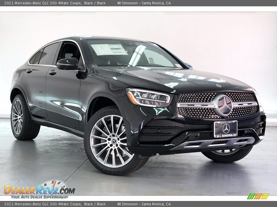 2021 Mercedes-Benz GLC 300 4Matic Coupe Black / Black Photo #12