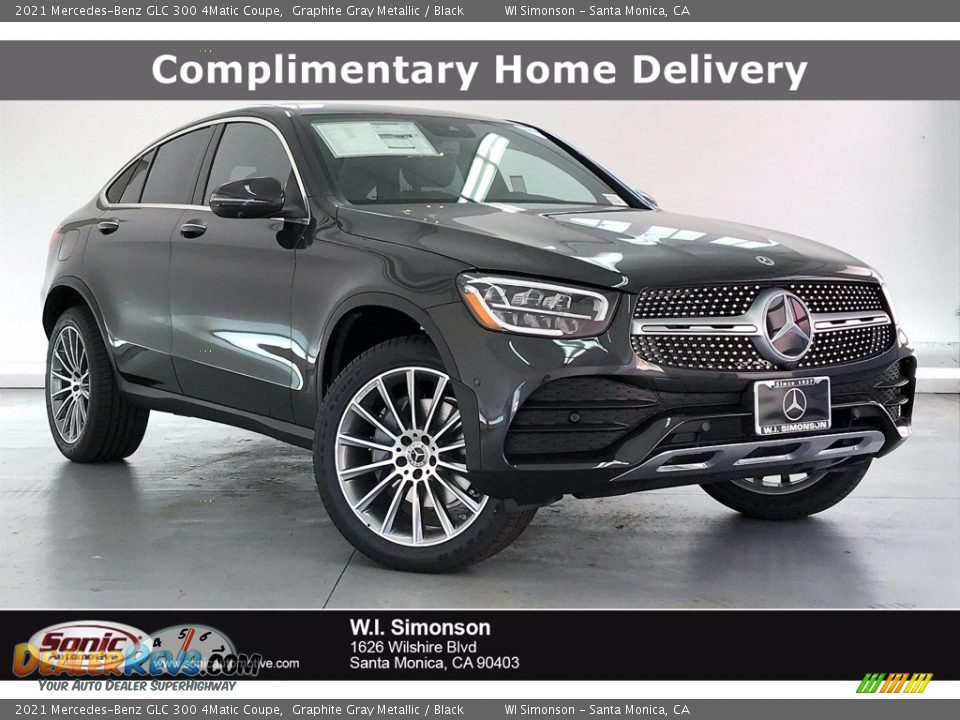 2021 Mercedes-Benz GLC 300 4Matic Coupe Graphite Gray Metallic / Black Photo #1