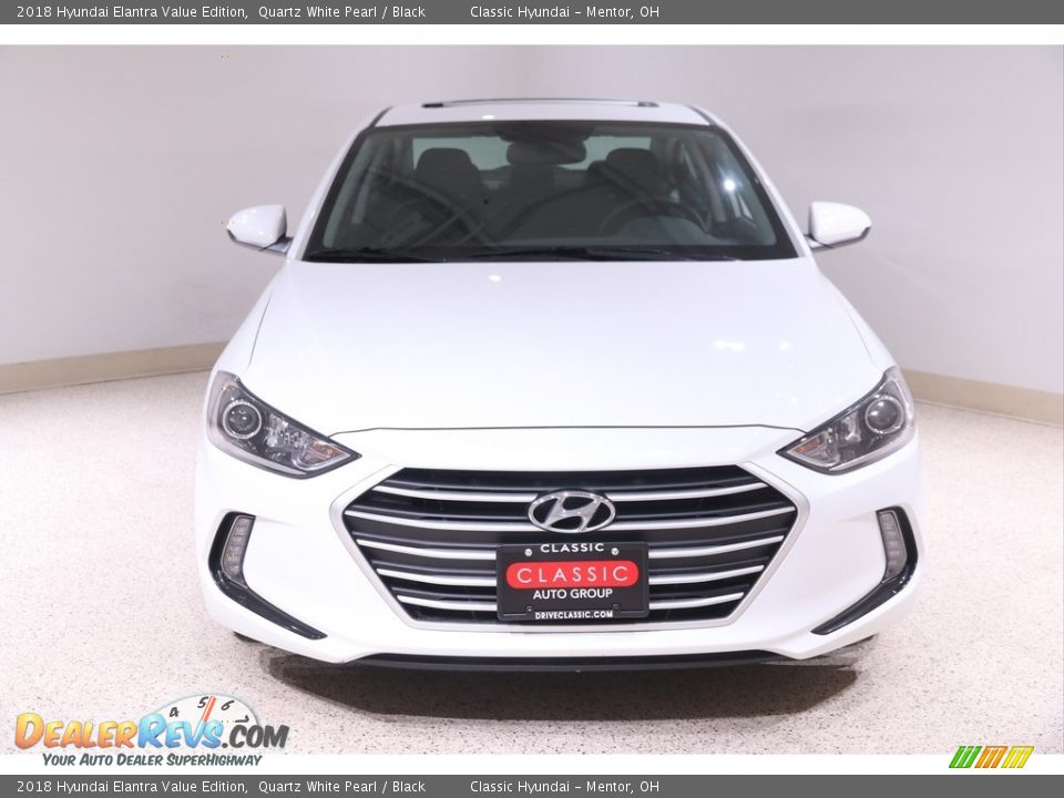 2018 Hyundai Elantra Value Edition Quartz White Pearl / Black Photo #2