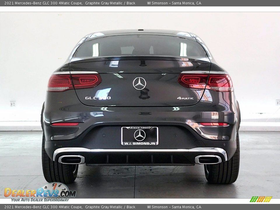 2021 Mercedes-Benz GLC 300 4Matic Coupe Graphite Gray Metallic / Black Photo #3