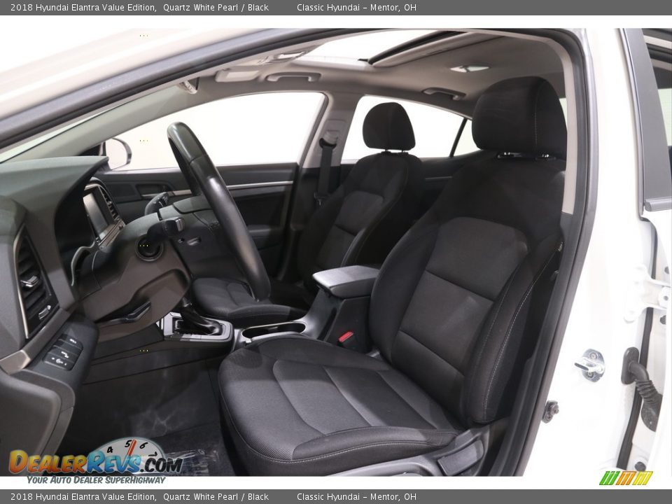 2018 Hyundai Elantra Value Edition Quartz White Pearl / Black Photo #5