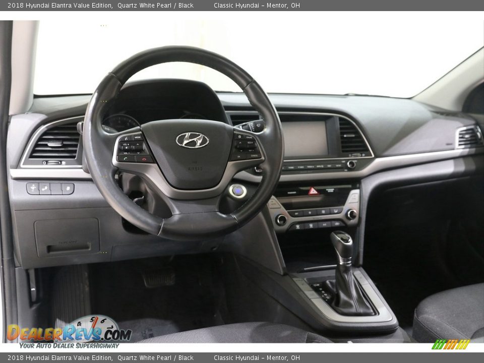 2018 Hyundai Elantra Value Edition Quartz White Pearl / Black Photo #6