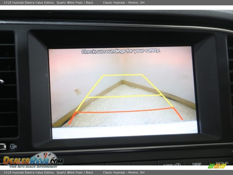 2018 Hyundai Elantra Value Edition Quartz White Pearl / Black Photo #13