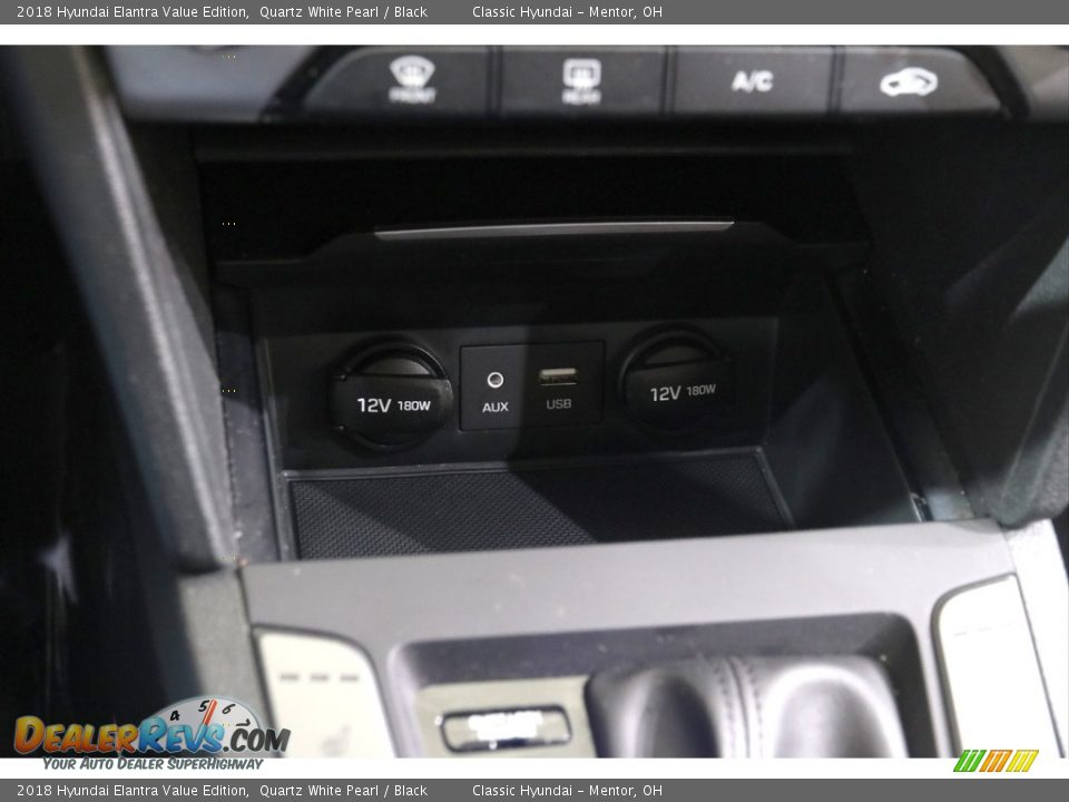 2018 Hyundai Elantra Value Edition Quartz White Pearl / Black Photo #15