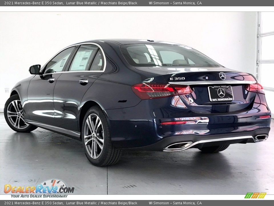 2021 Mercedes-Benz E 350 Sedan Lunar Blue Metallic / Macchiato Beige/Black Photo #2