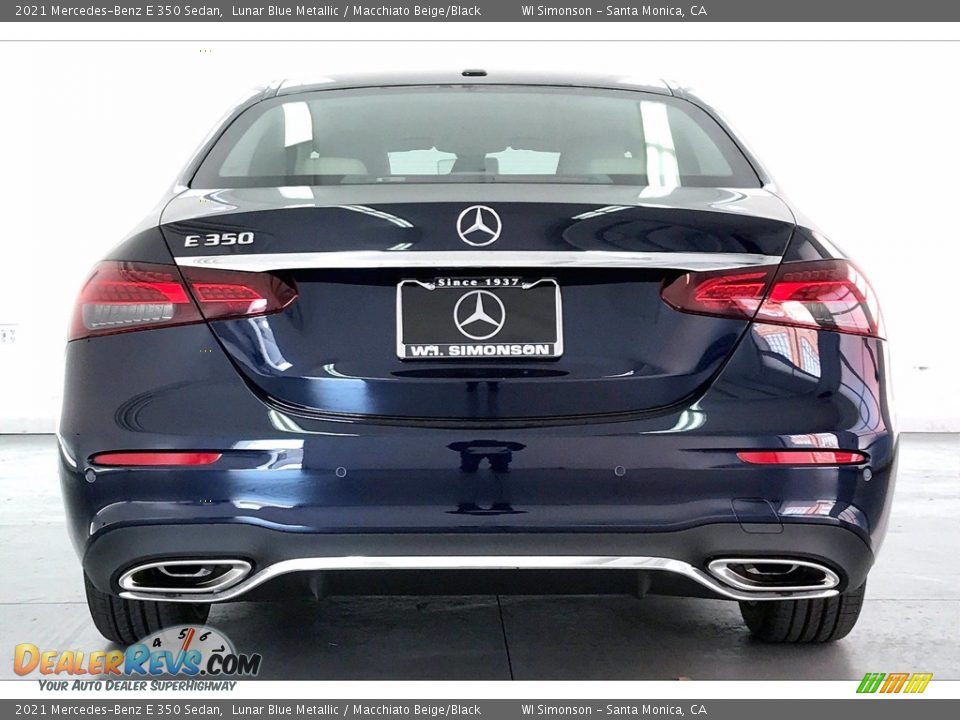 2021 Mercedes-Benz E 350 Sedan Lunar Blue Metallic / Macchiato Beige/Black Photo #3