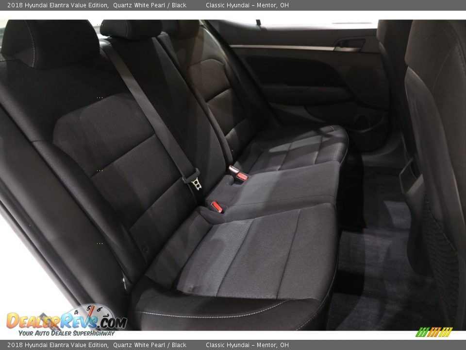 2018 Hyundai Elantra Value Edition Quartz White Pearl / Black Photo #17